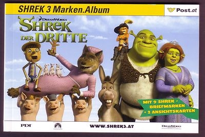 ÖSTERREICH SAMMELHEFT DES FILMS "SHREK 3" POSTFRISCH POSTPREIS 3,70 €