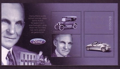 ÖSTERREICH BLOCK 20 POSTFRISCH(MINT) HENRY FORD AUTOMOBILE 2003