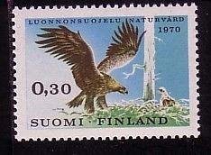 FINNLAND MI-NR. 667 POSTFRISCH(MINT) NATURSCHUTZJAHR 1970 STEINADLER