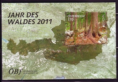 ÖSTERREICH BLOCK 67 POSTFRISCH(MINT) EUROPA CEPT 2011 JAHR DES WALDES
