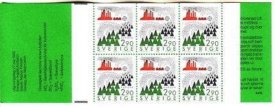 SCHWEDEN MH mit 6 x 1398 POSTFRISCH(MINT) EUROPA CEPT 1986 UMWELTSCHUTZ