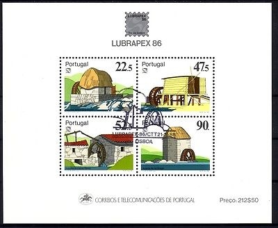 PORTUGAL BLOCK 53 GESTEMPELT(USED) MÜHLEN LUBRAPEX ´86