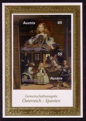 ÖSTERREICH BLOCK 56 POSTFRISCH(MINT) GEMEINSCHAFTSAUSGABE MIT SPANIEN VELASZQUEZ