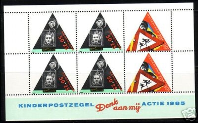 NIEDERLANDE BLOCK 28 POSTFRISCH(MINT) KIND UND STRASSENVERKEHR 1985
