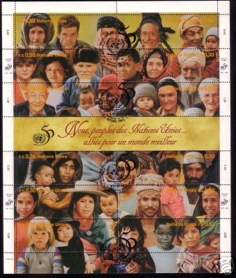 UNO GENF Mi-Nr. 273-284 o KLEINBOGEN 50 JAHRE VEREINTE NATIONEN