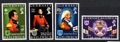 GUERNSEY MI-NR. 24-27 POSTFRISCH(MINT) ISAAC BROCK - WAPPEN + FLAGGEN
