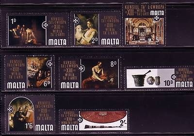 MALTA MI-NR. 401-408 POSTFRISCH(MINT) KUNSTAUSSTELLUNG DES EUROPARATES 1970