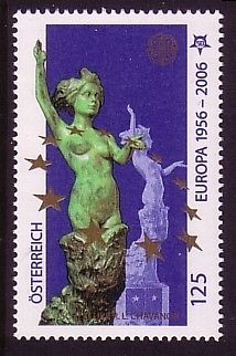 ÖSTERREICH MI-NR. 2573 POSTFRISCH(MINT) 50 JAHRE EUROPAMARKEN PLASTIK ROGER-LOUIS CHAVANON