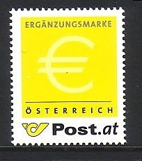 ÖSTERREICH ERGÄNZUNGSMARKE OHNE WERTANGABE MI-NR. 1 POSTFRISCH(MINT) 2002