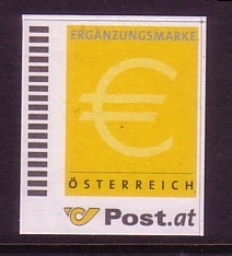 ÖSTERREICH ERGÄNZUNGSMARKE OHNE WERTANGABE MI-NR. 2 POSTFRISCH(MINT) 2002