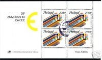 PORTUGAL BLOCK 34 GESTEMPELT(USED) EUROPÄISCHE WIRTSCHAFTSGEMEINSCHAFT 1982