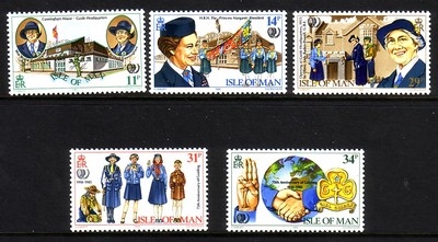 INSEL MAN MI-NR. 272-276 POSTFRISCH(MINT) PFADFINDERINNEN 1985
