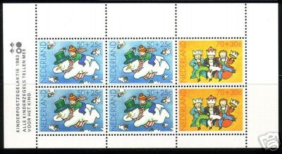 NIEDERLANDE BLOCK 25 POSTFRISCH(MINT) KIND UND WEIHNACHTEN SCHNEEMANN 1983
