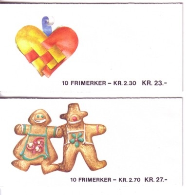 NORWEGEN MH mit 984-985 POSTFRISCH(MINT) WEIHNACHTEN 1987 KATZE