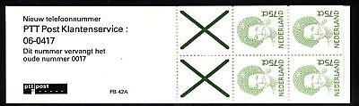 NIEDERLANDE MH 42 POSTFRISCH(MINT) PB 42 A KÖNIGIN BEATRIX 1991