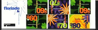 NIEDERLANDE MH 46 POSTFRISCH(MINT) PB 45 ZOMERPOSTZEGELS 1992 FLORIADE