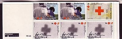 NIEDERLANDE MH 47 POSTFRISCH(MINT) PB 46 ROTES KREUZ 1992