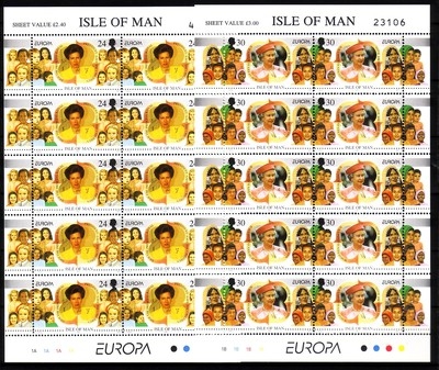 INSEL MAN MI-NR. 674-675 POSTFRISCH(MINT) KLEINBOGENSATZ EUROPA 1996 BERÜHMTE FRAUEN