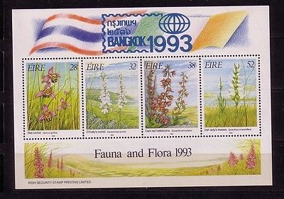 IRLAND BLOCK 10 II POSTFRISCH(MINT) ORCHIDEEN AUFDRUCK BANGKOK 1993