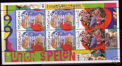 NIEDERLANDE BLOCK 35 POSTFRISCH(MINT) SPIELE IM FREIEN 1991