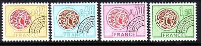 FRANKREICH MI-NR. 1905-1908 POSTFRISCH(MINT) FREIMARKE 1975 KELTISCHE MÜNZE VORAUSENTWERTUNG