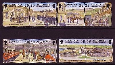ALDERNEY MI-NR. 137-144 POSTFRISCH HISTORISCHE ENTWICKLUNG III - SOLDATEN - PFERDE