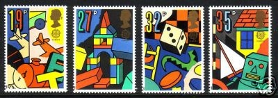 GROSSBRITANNIEN MI-NR. 1202-1205 POSTFRISCH(MINT) EUROPA 1989 KINDERSPIELE