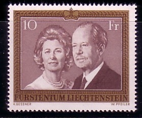 LIECHTENSTEIN MI-NR. 614 POSTFRISCH(MINT) FÜRSTENPAAR 1974