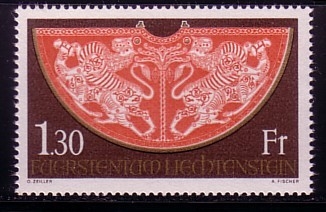 LIECHTENSTEIN MI-NR. 634 POSTFRISCH(MINT) KRÖNUNGSMANTEL 1973