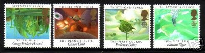 GROSSBRITANNIEN 1027-1030 POSTFRISCH(MINT) JAHR DER MUSIK EUROPA 1985
