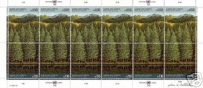 UNO GENF MI-NR. 165-166 POSTFRISCH(MINT) KLEINBOGEN RETTET DEN WALD 1988