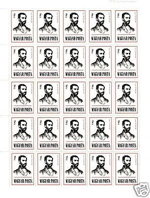 UNGARN MI-NR. 3140 A POSTFRISCH(MINT) BOGENTEIL PAL GYULAI SCHRIFTSTELLER 1976