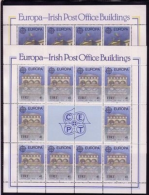 IRLAND MI-NR. 716-717 POSTFRISCH(MINT) KLEINBOGENSATZ EUROPA 1990 POSTGEBÄUDE