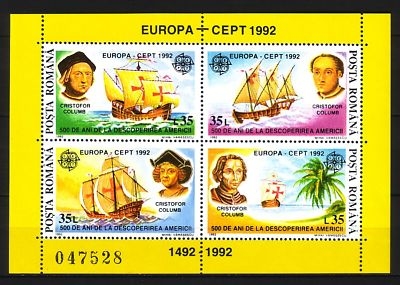RUMÄNIEN BLOCK 271 POSTFRISCH(MINT) EUROPA 1992 COLUMBUS