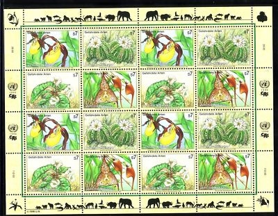 UNO-WIEN MI-NR. 205-208 KLEINBOGEN POSTFRISCH(MINT) GEFÄHRDETE ARTEN 1996 ORCHIDEEN FRAUENSCHUH