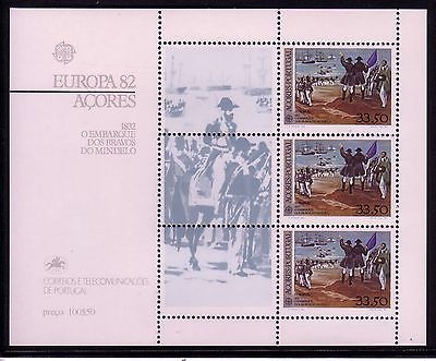 AZOREN BLOCK 3 POSTFRISCH(MINT) EUROPA CEPT 1982 HISTORISCHE EREIGNISSE SCHIFFE