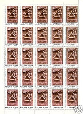 UNGARN MI-NR. 3323-3325 A POSTFRISCH BOGENSATZ (40) KERAMIKEN 1978