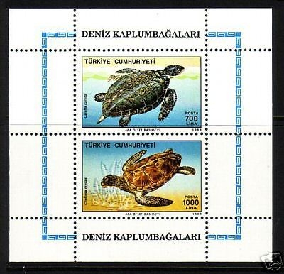 TÜRKEI BLOCK 28 POSTFRISCH MEERESSCHILDKRÖTEN CARETTA 1989