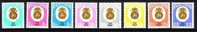 INSEL MAN PORTOMARKEN 17-24 POSTFRISCH(MINT) LANDESWAPPEN 1982