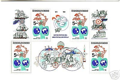 TSCHECHOSLOWAKEI BLOCK 58 POSTFRISCH(MINT) UPU BRIEFTAUBE