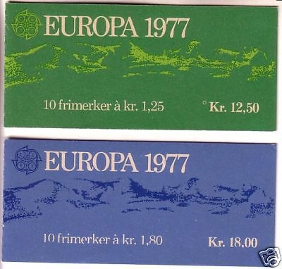 NORWEGEN MH mit 742-743 POSTFRISCH(MINT) EUROPA 1977 LANDSCHAFTEN