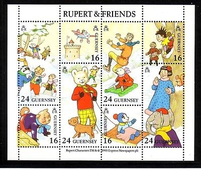 GUERNSEY MI-NR. 590-597 POSTFRISCH(MINT) KLEINBOGEN RUPERT DER BÄR COMICSERIE