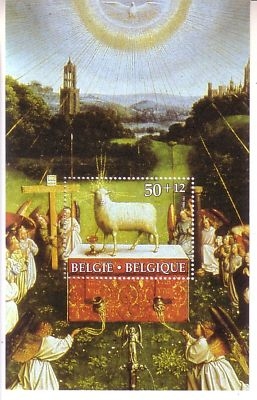 BELGIEN BLOCK 56 POSTFRISCH(MINT) ANBETUNG DES LAMMES 1986