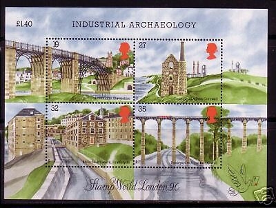 GROSSBRITANNIEN BLOCK 5 POSTFRISCH(MINT) BAUDENKMÄLER 1989