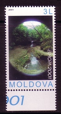 MOLDAWIEN MI-NR. 388 POSTFRISCH(MINT) EUROPA 2001 WASSERFALL