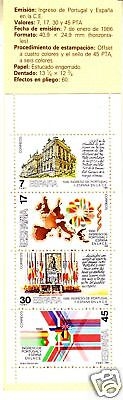SPANIEN MH 1 POSTFRISCH MITLÄUFER 1986 BEITRITT ZUR EG - FLAGGEN