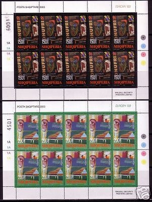 ALBANIEN MI-NR. 2928-2929 POSTFRISCH(MINT) EUROPA 2003 PLAKATKUNST KLEINBOGENSATZ
