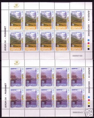 ALBANIEN MI-NR. 2966-2967 A POSTFRISCH(MINT) KB EUROPA 2004 FERIEN NATURPARK PUSHIMET