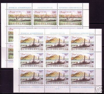 JUGOSLAWIEN MI-NR. 1816-1817 POSTFRISCH(MINT) KB - SCHIFFE mit Abart 1817 I
