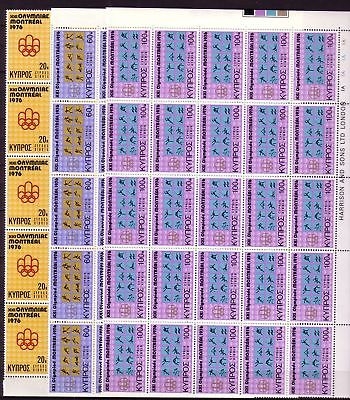 ZYPERN MI-NR. 454-456 POSTFRISCH(MINT) BOGENTEIL OLYMPISCHE SOMMERSPIELE MONTREAL 1976